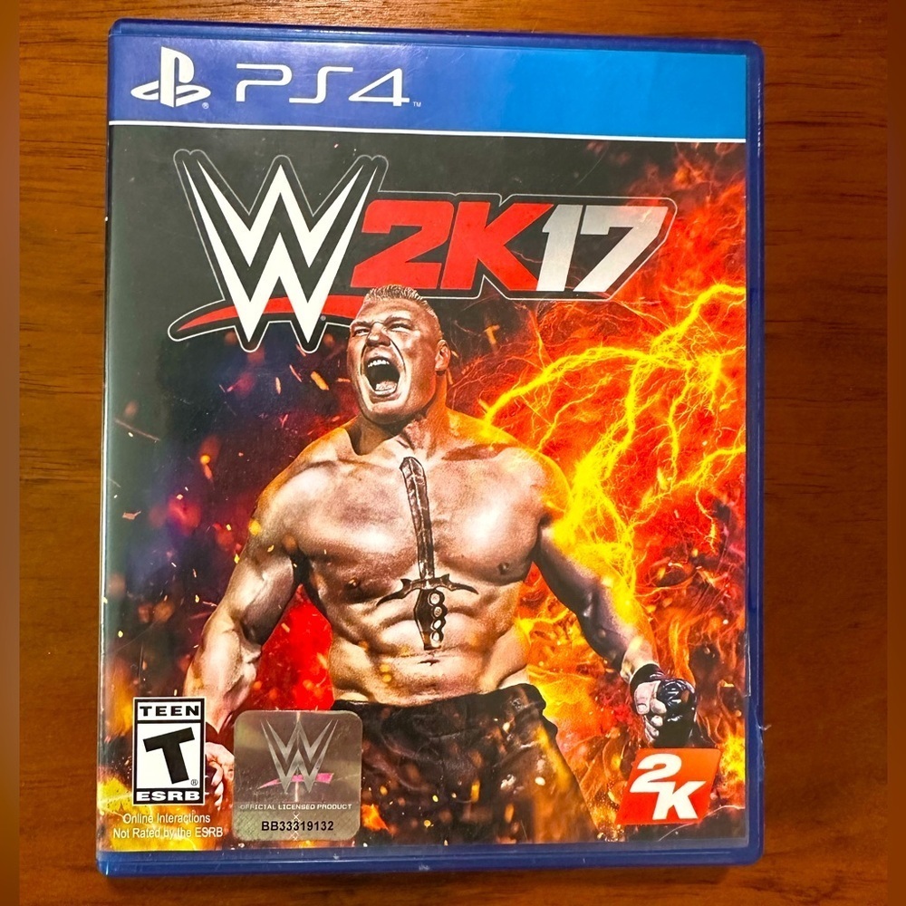 WWE 2K17 Sony PlayStation 4 Brock Lesnar PS4 World Wrestling 2016 With Manual